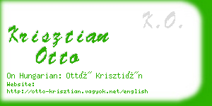 krisztian otto business card